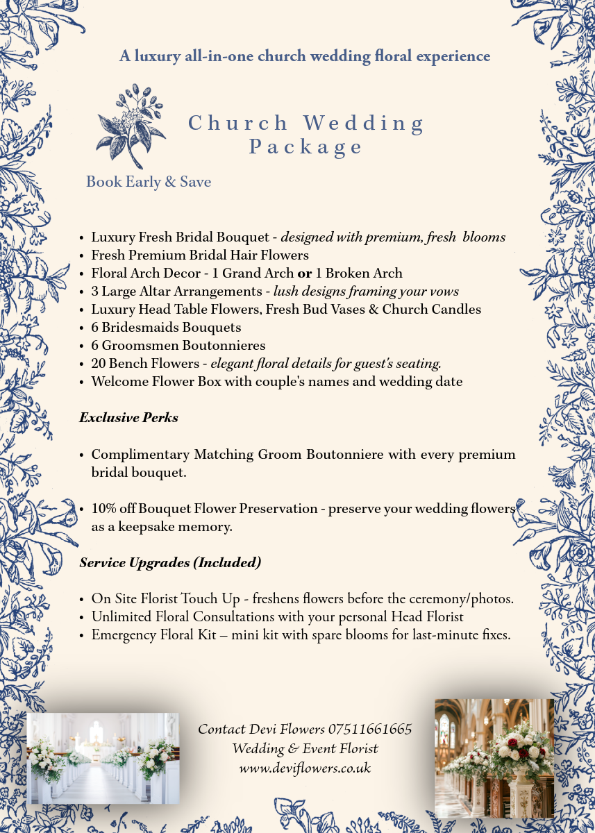 Church Wedding Package 1