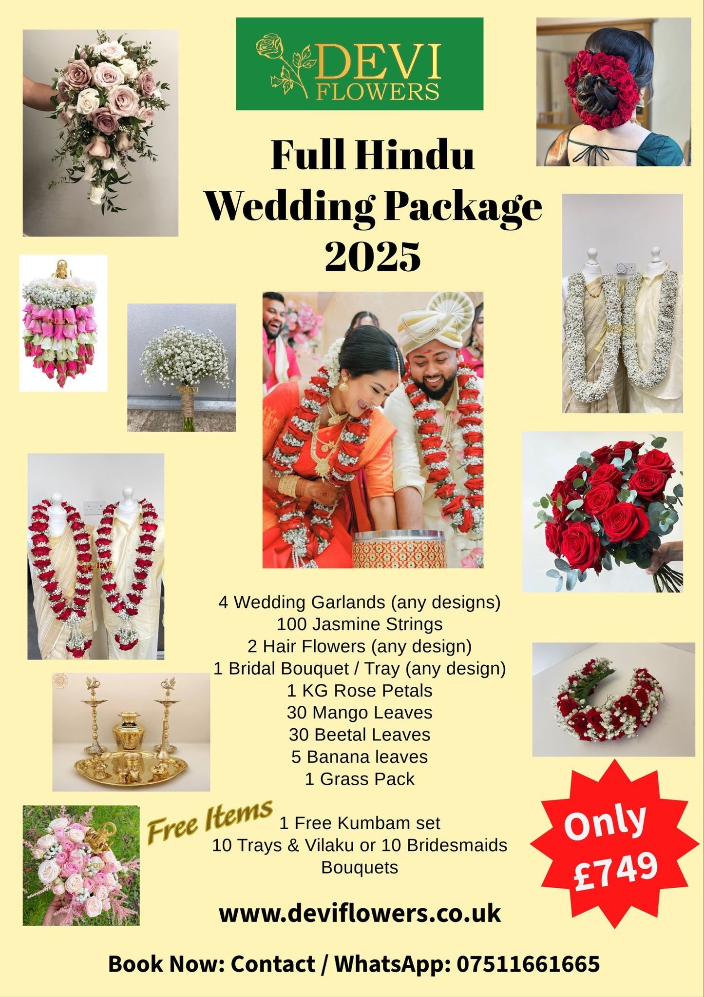 Full Hindu Wedding Package - Devi Flowers