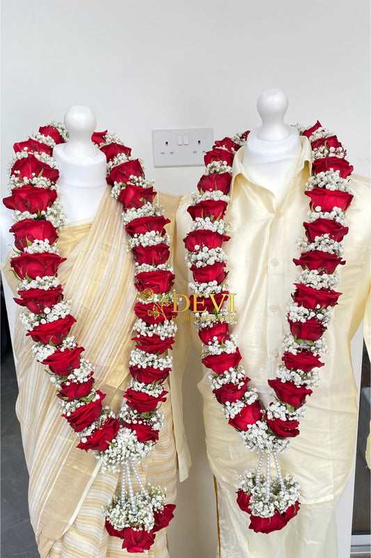 Wedding Garland - All Red Roses