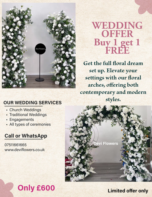Wedding Offer Buy 1 Get 1 FREE - Floral Arch