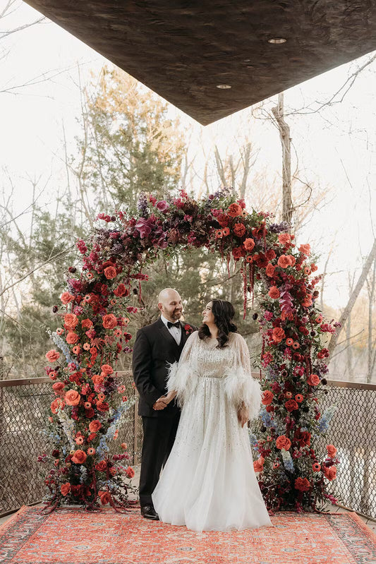 Rustic Floral Wedding Arch Flowers