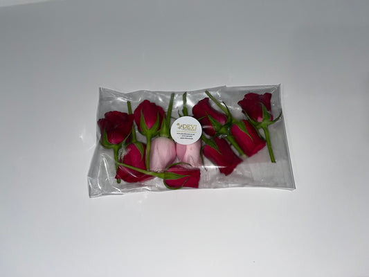 Fresh Rose Hair Pins - Quantity 10