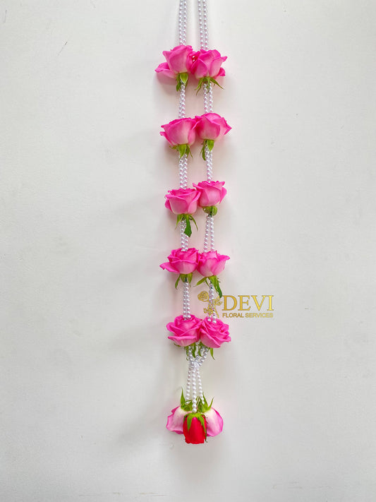 Pink Rose Garland 405