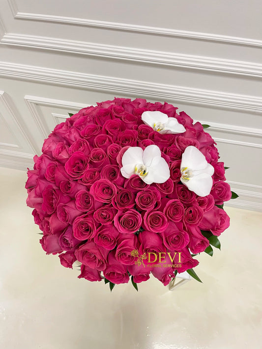 100 Luxury Pink Roses