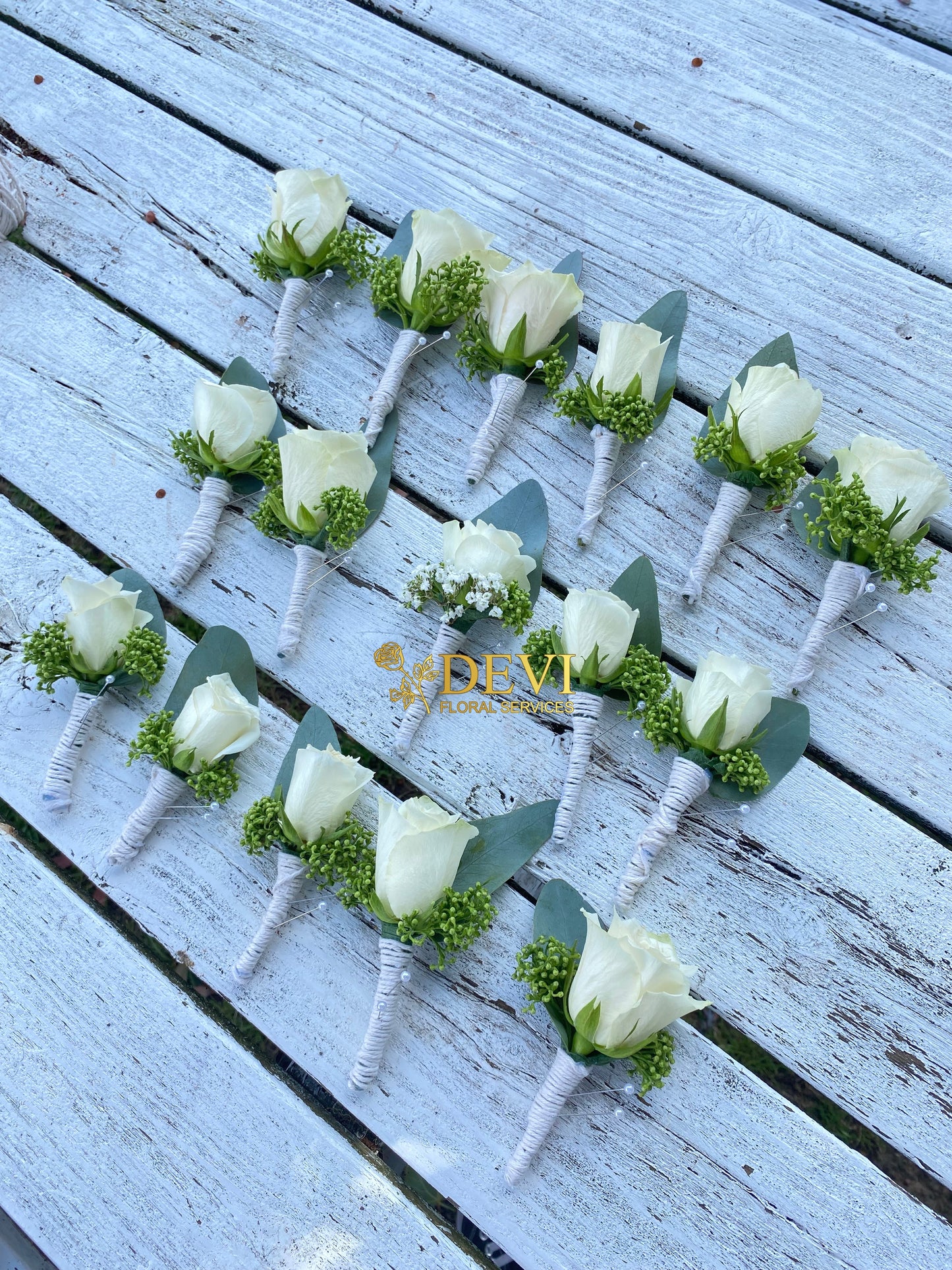 White Rose boutonniere