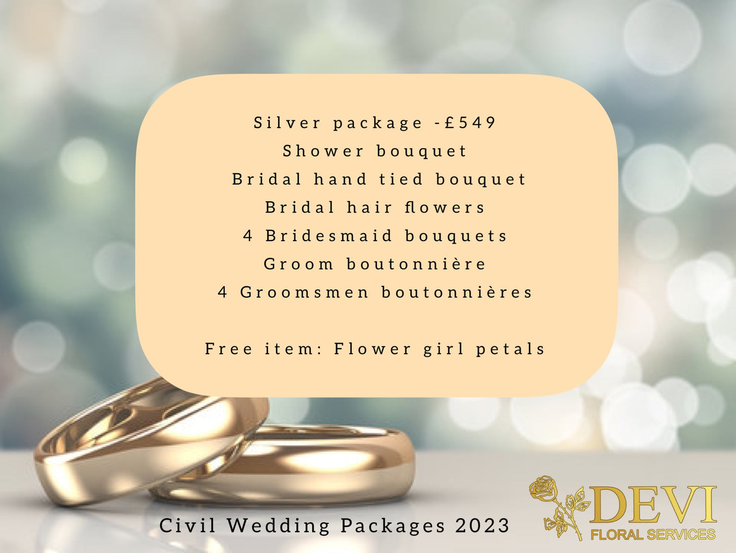 Civil Wedding Packages